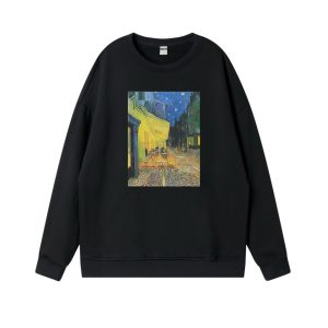 vincent van Gogh  "Terrace of the cafe on the Place du Forum in Arles in the evening" sweatshirt