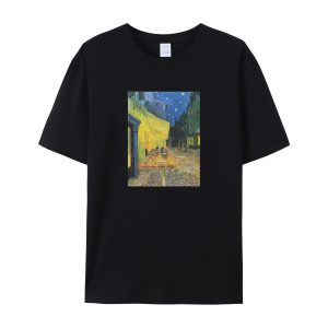 vincent van Gogh "Terrace of the cafe on the Place du Forum in Arles in the evening"  t-shirt