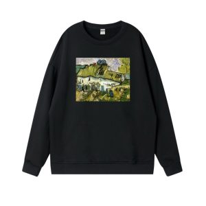 vincent van Gogh "Farmhouse with Two Figures" sweatshirt